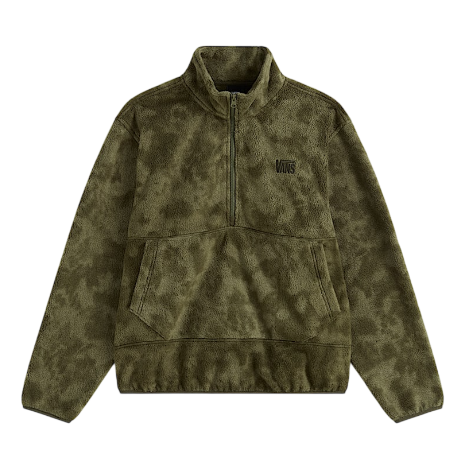 Shepard Half-Zip Polar Fleece - Mossy Olive Green/Obsidian Fern Green