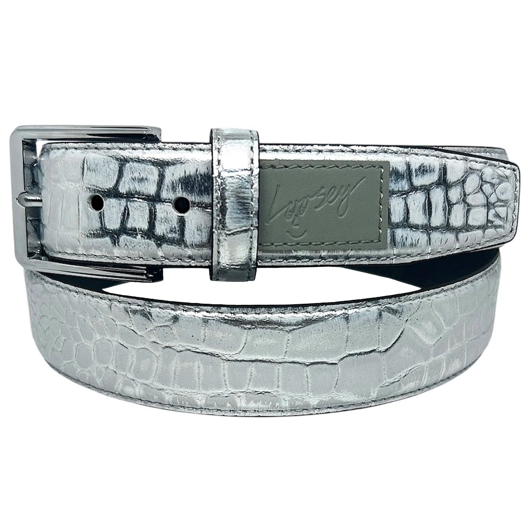 Ceinture Premium Silver Surfer Croc