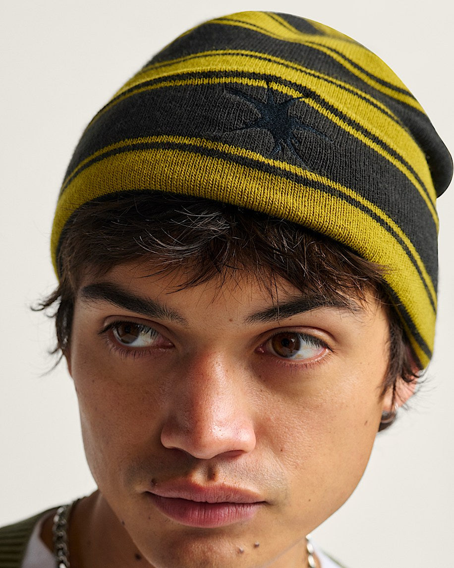 Skate Blurry Stripe Tuque - Noir