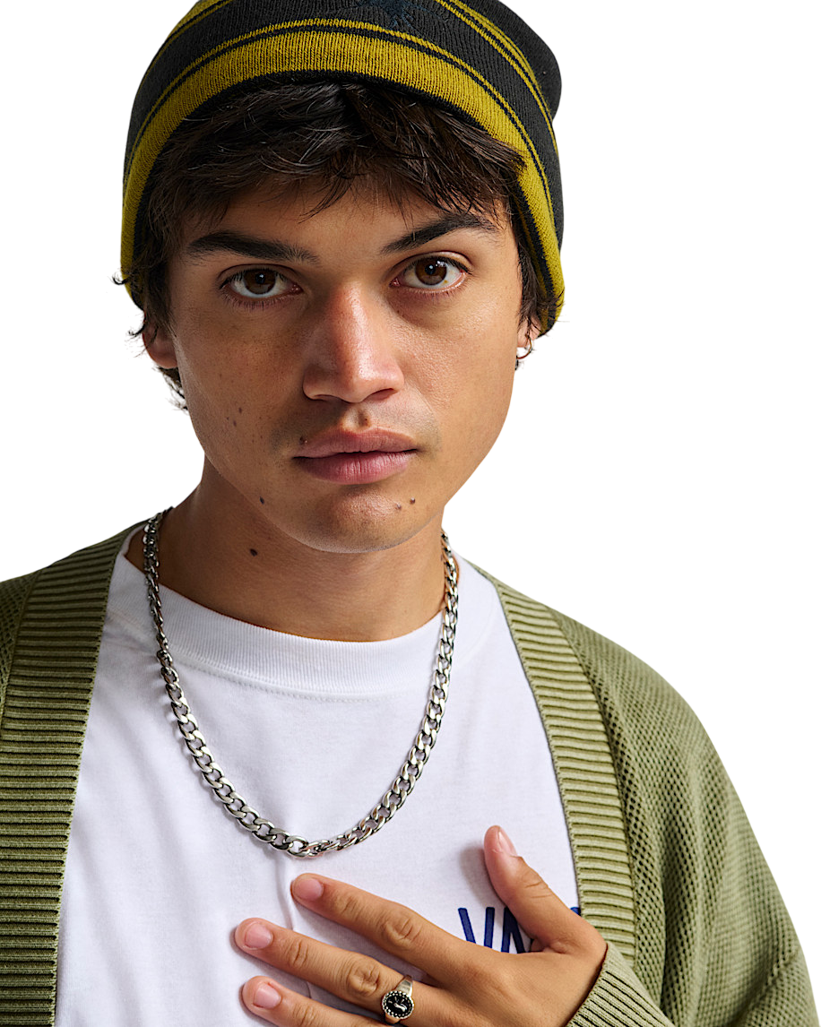 Skate Blurry Stripe Tuque - Noir