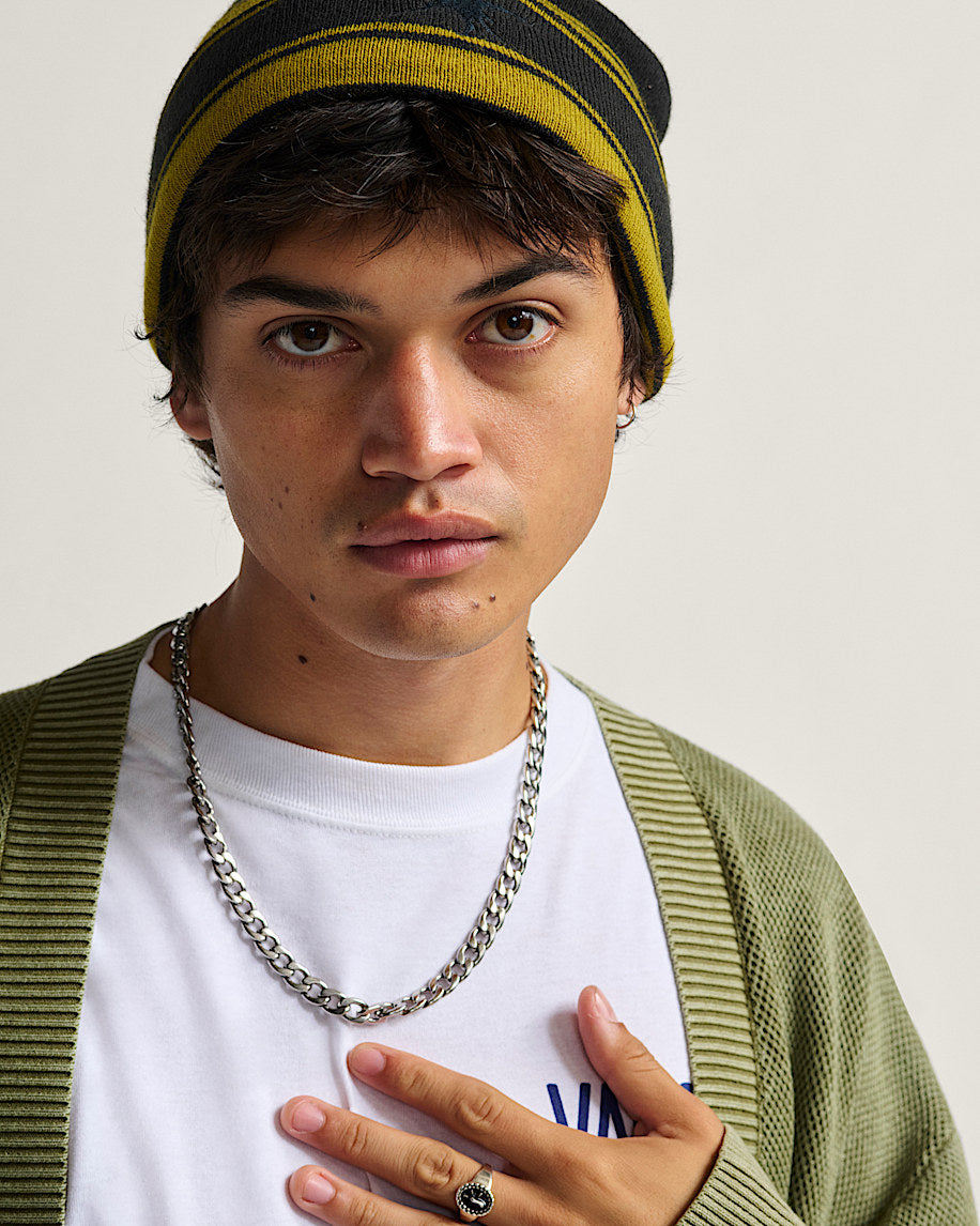 Skate Blurry Stripe Tuque - Noir