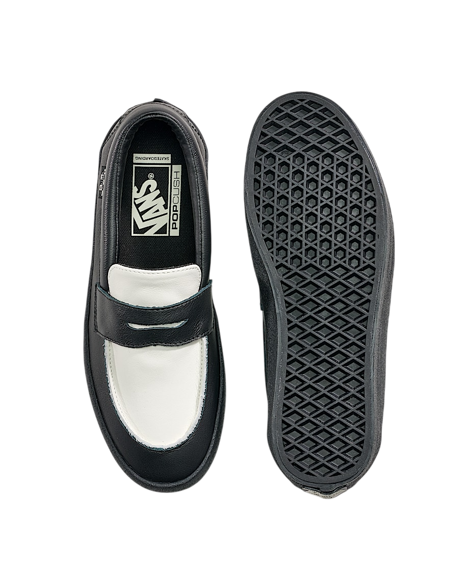 Skate Loafer - Black/White