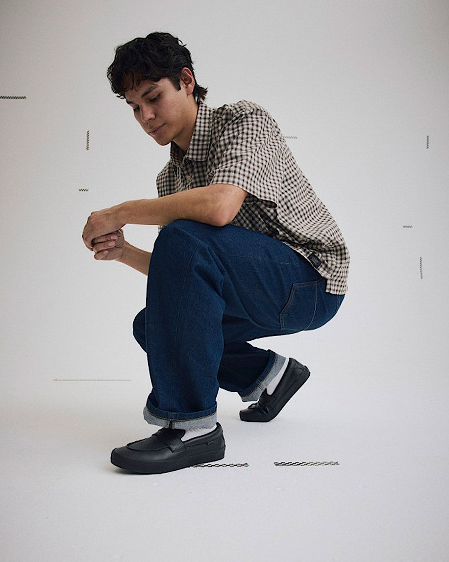 Skate Loafer - Black Leather