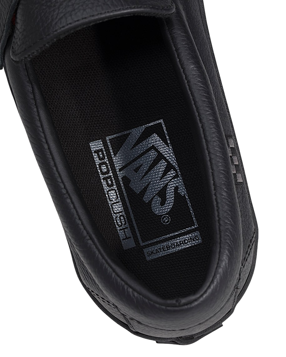 Vans Skate Loafer - Black Leather – Palm Isle Skateshop Vans Skate Loafer - Black Leather – Palm Isle Skateshop