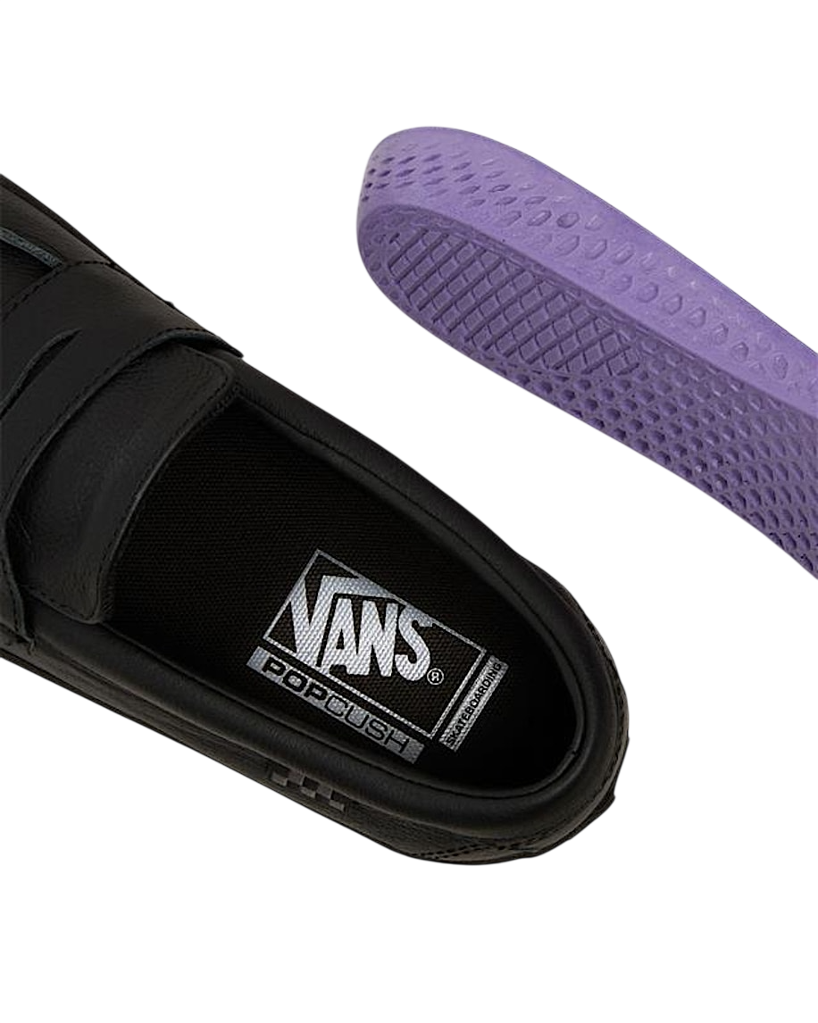 Skate Loafer - Black Leather