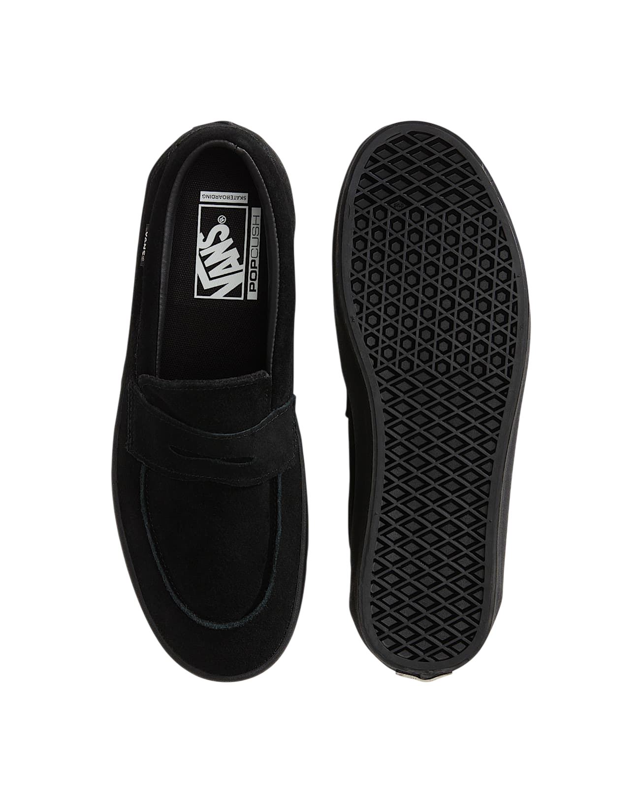 Skate Loafer - Suede Black/Black