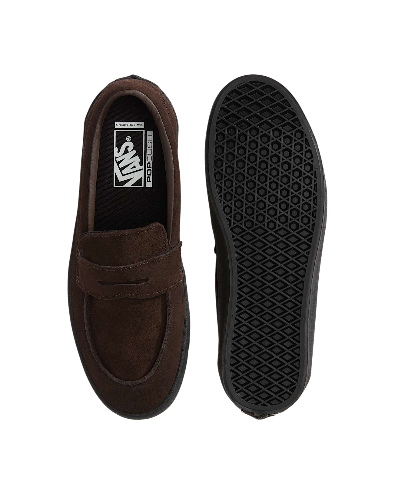 Skate Loafer - Suede Black/Brown