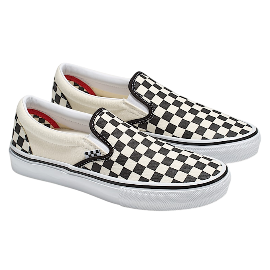 Skate Slip-On - Checkerboard Black/Off White
