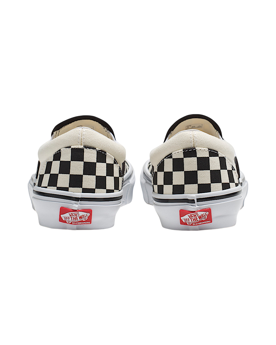 Skate Slip-On - Checkerboard Black/Off White