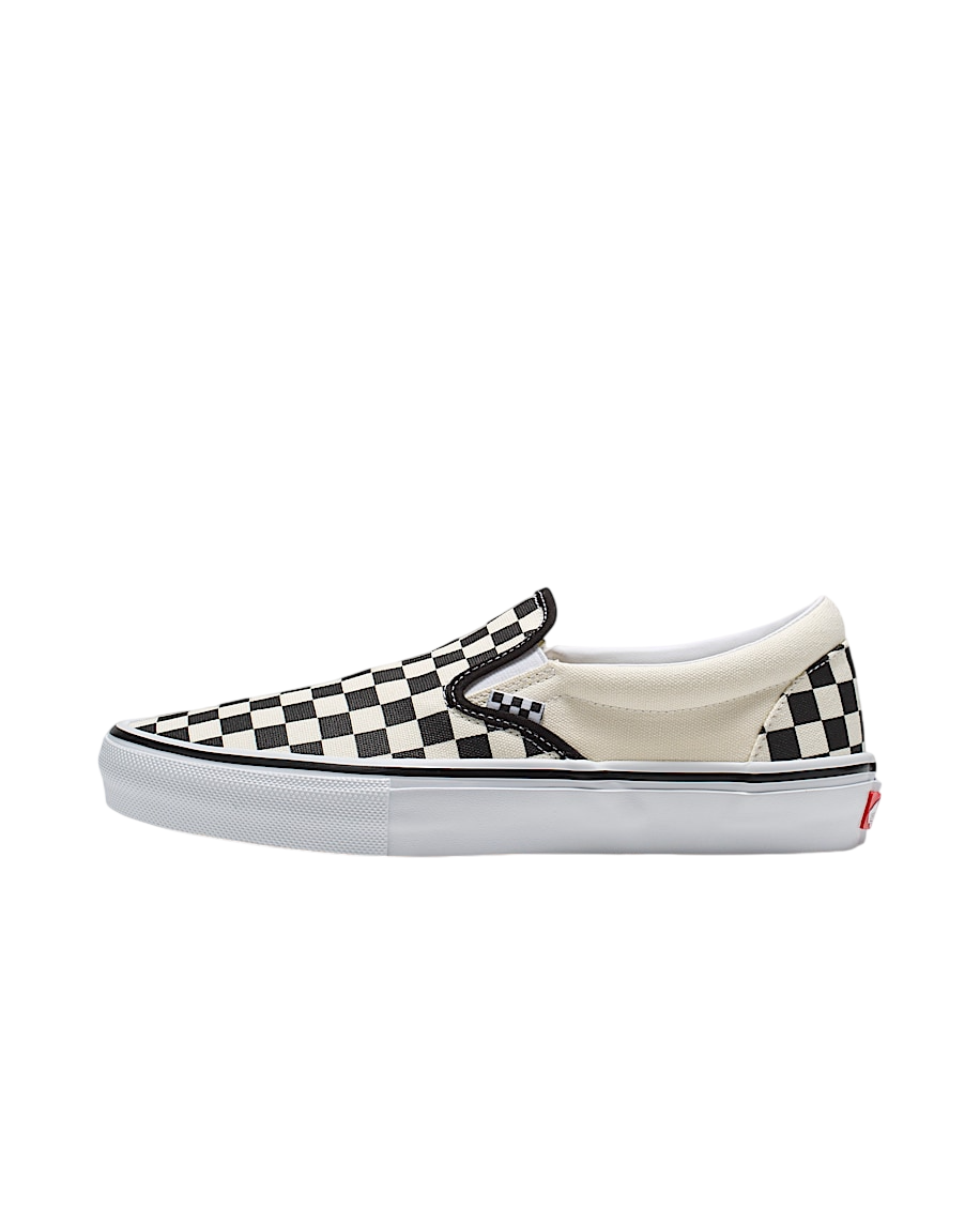 Skate Slip-On - Checkerboard Black/Off White