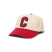 Slugger 5 Panel Cap - Natural/Red