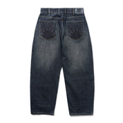 Solar Fade Denim Jeans - Blue Tint Ripple
