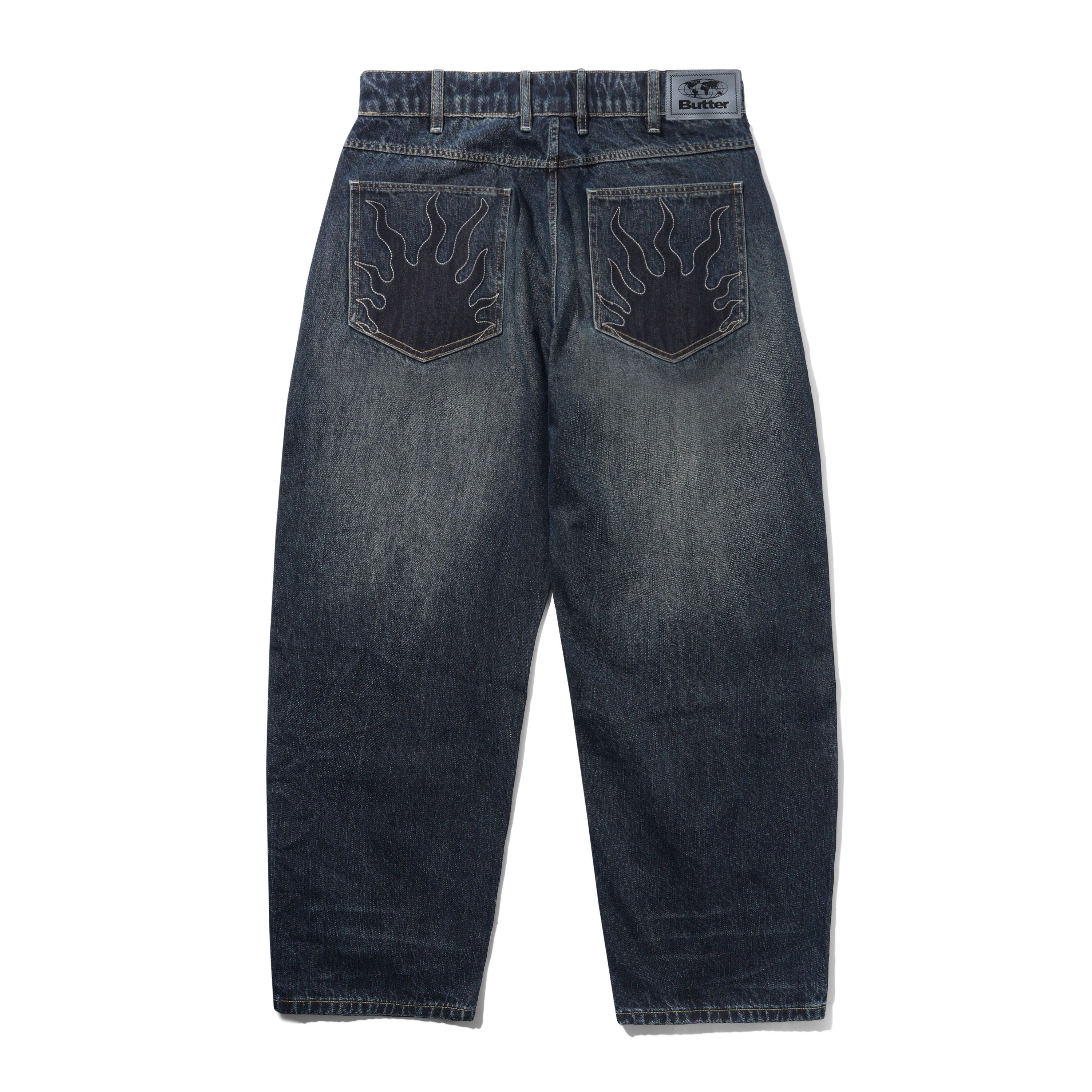 Solar Fade Denim Jeans - Blue Tint Ripple