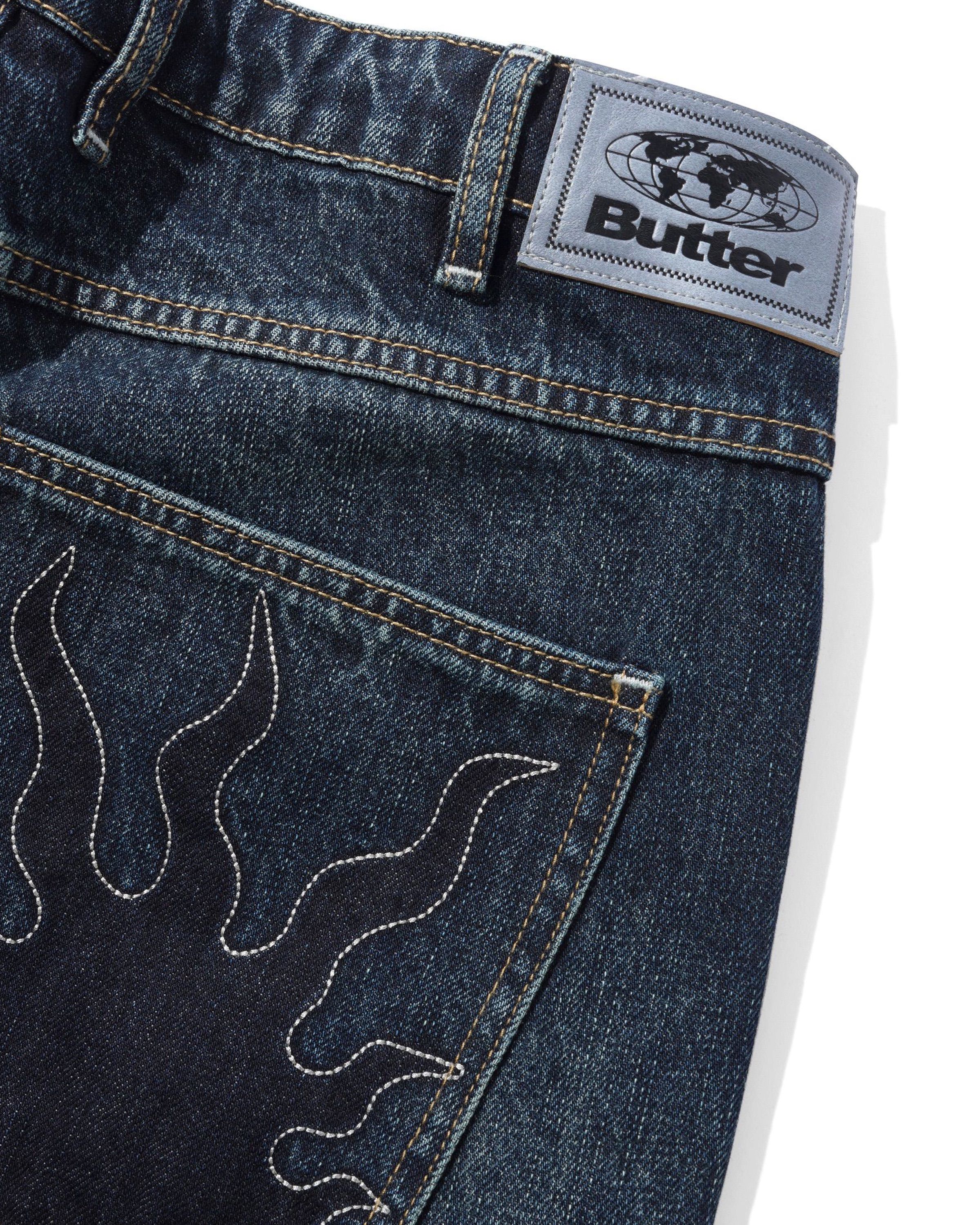 Solar Fade Denim Jeans - Blue Tint Ripple