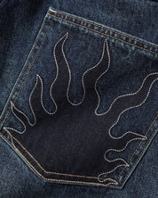 Solar Fade Denim Jeans - Blue Tint Ripple