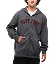 Spitball Zip Hood - Charcoal