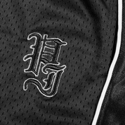 Stamp Mesh Long Shorts - Black/Grey