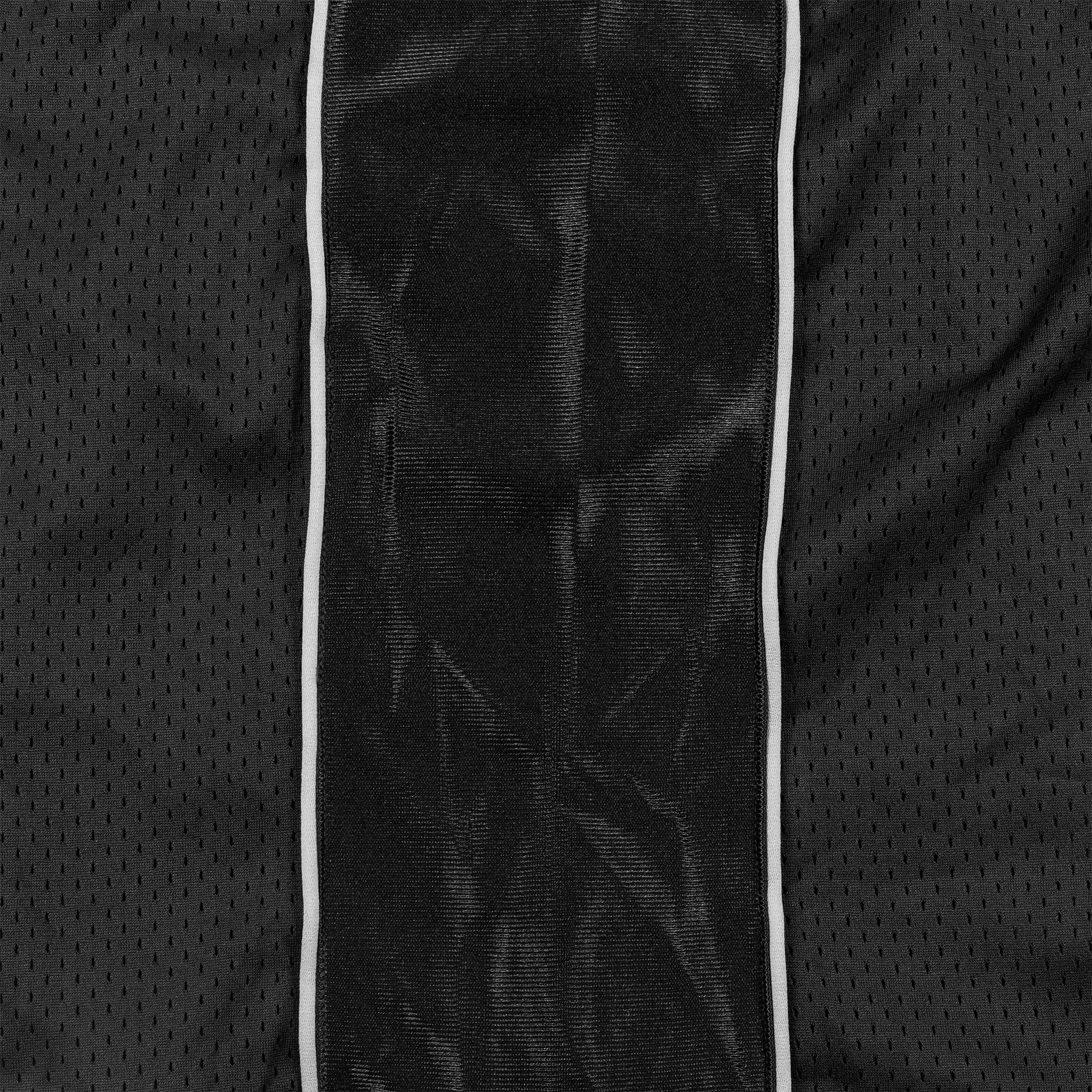 Stamp Mesh Long Shorts - Black/Grey
