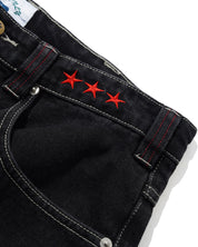 Stars Denim Jeans - Washed Black