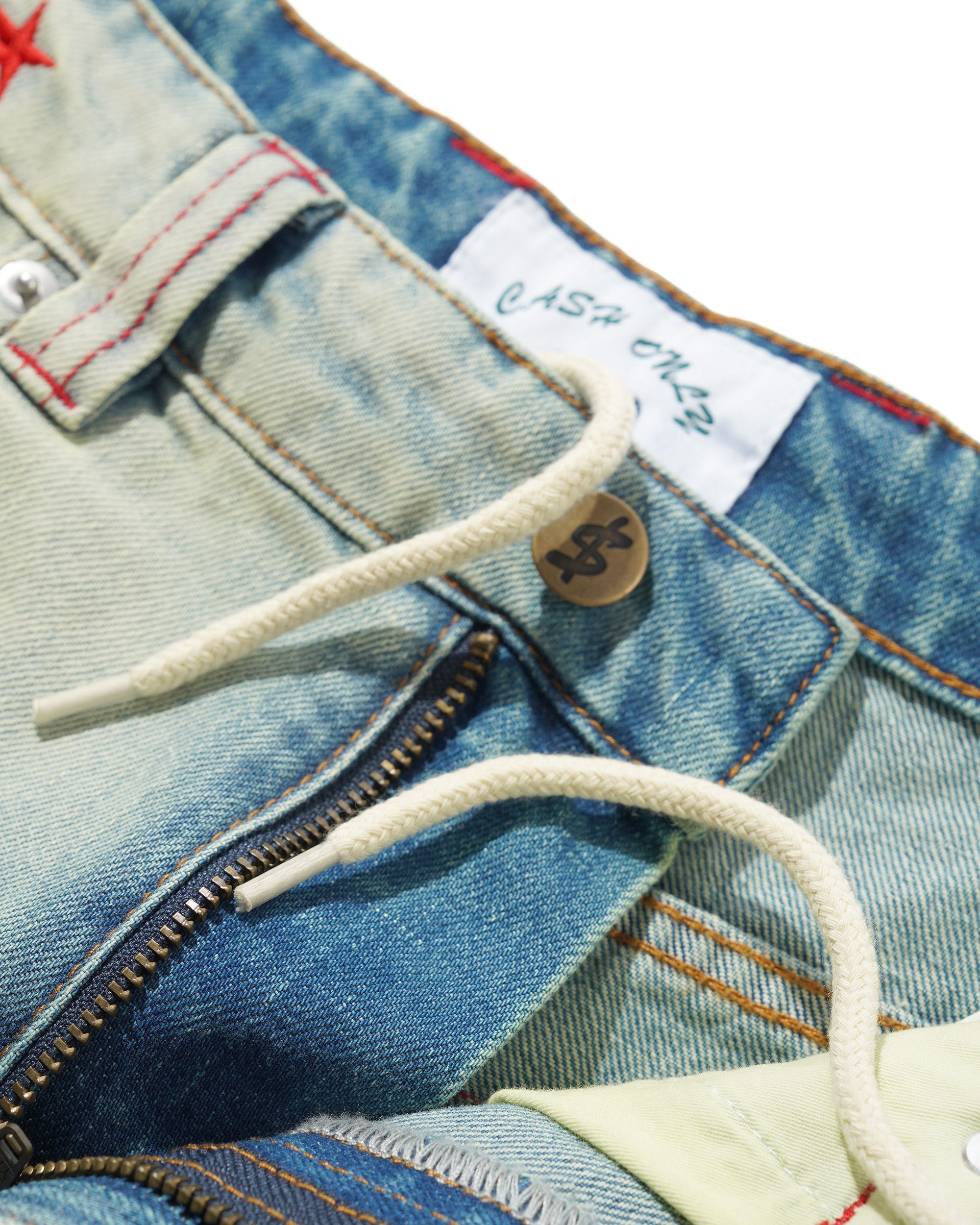 Stars Denim Shorts - Sun Fade Wash