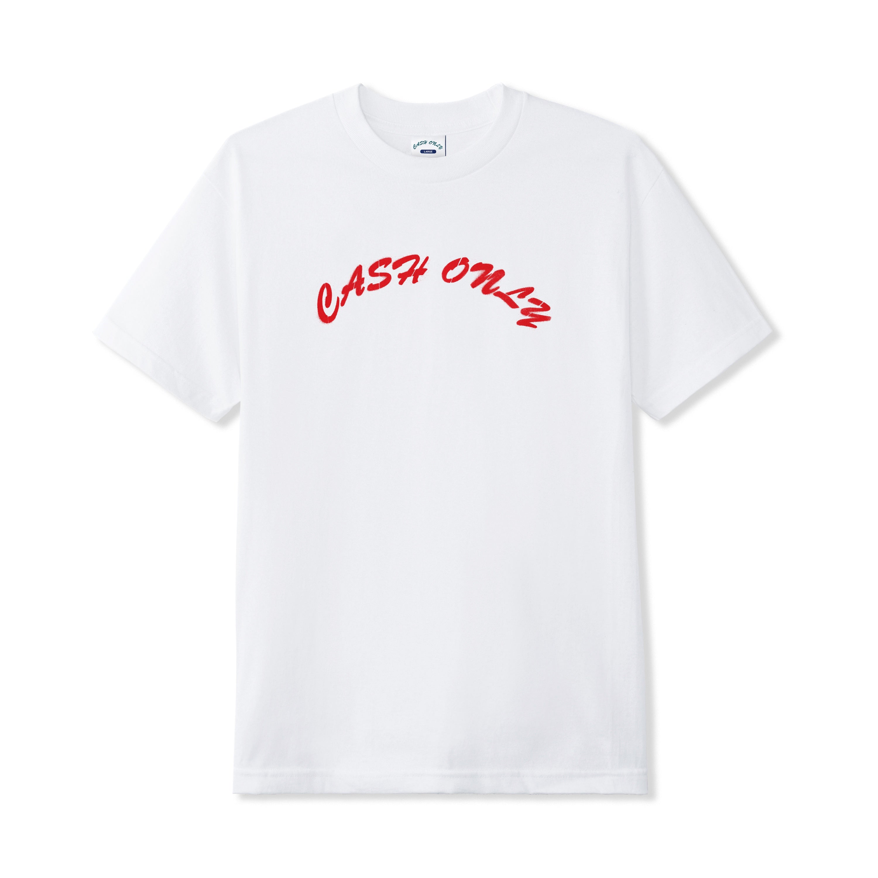 Stencil Logo Tee - White