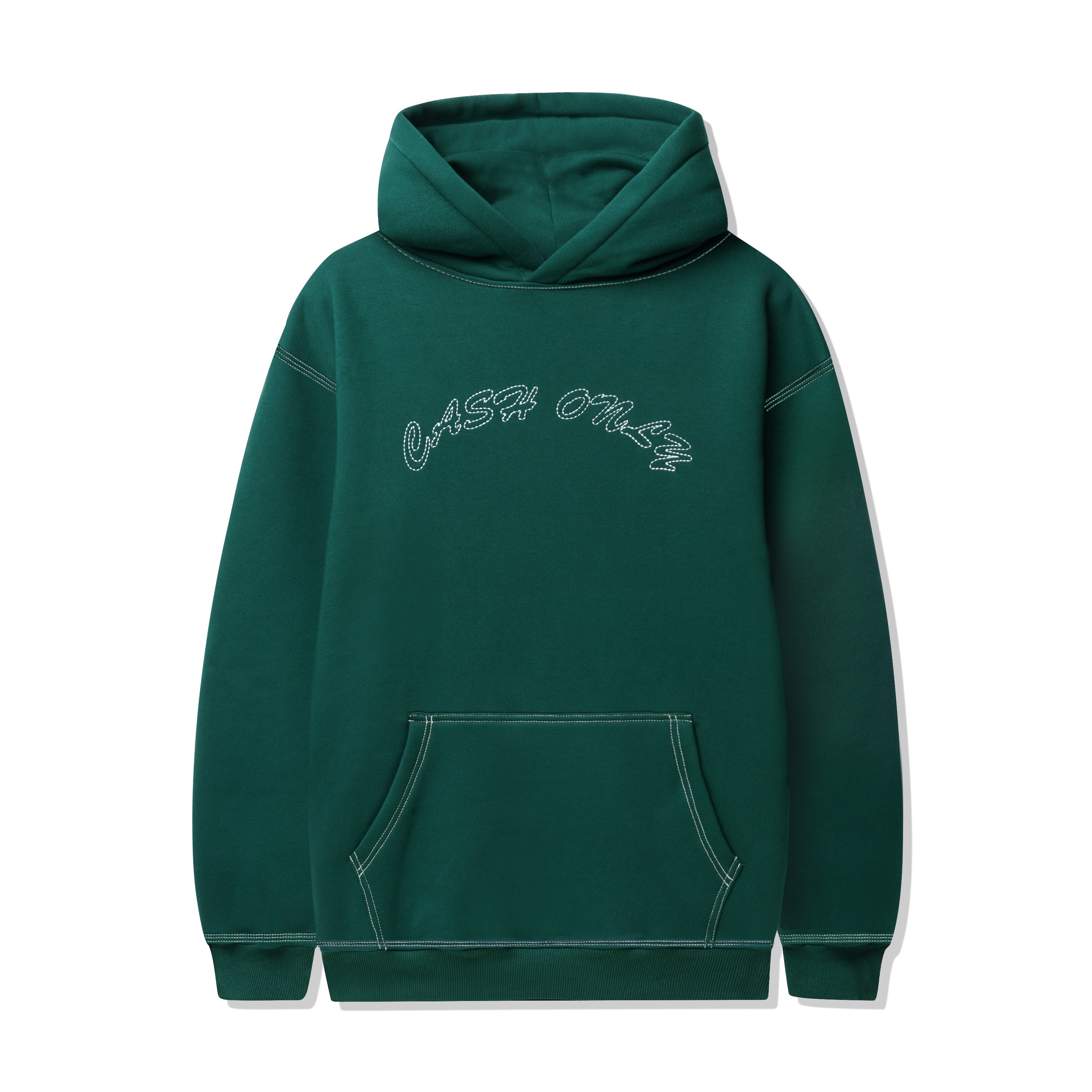 Stitch Logo Pullover Hood - Forest