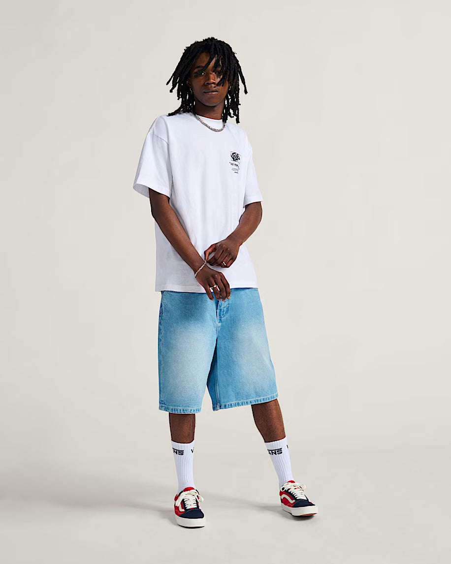 Stacked Hi SS T-Shirt - White