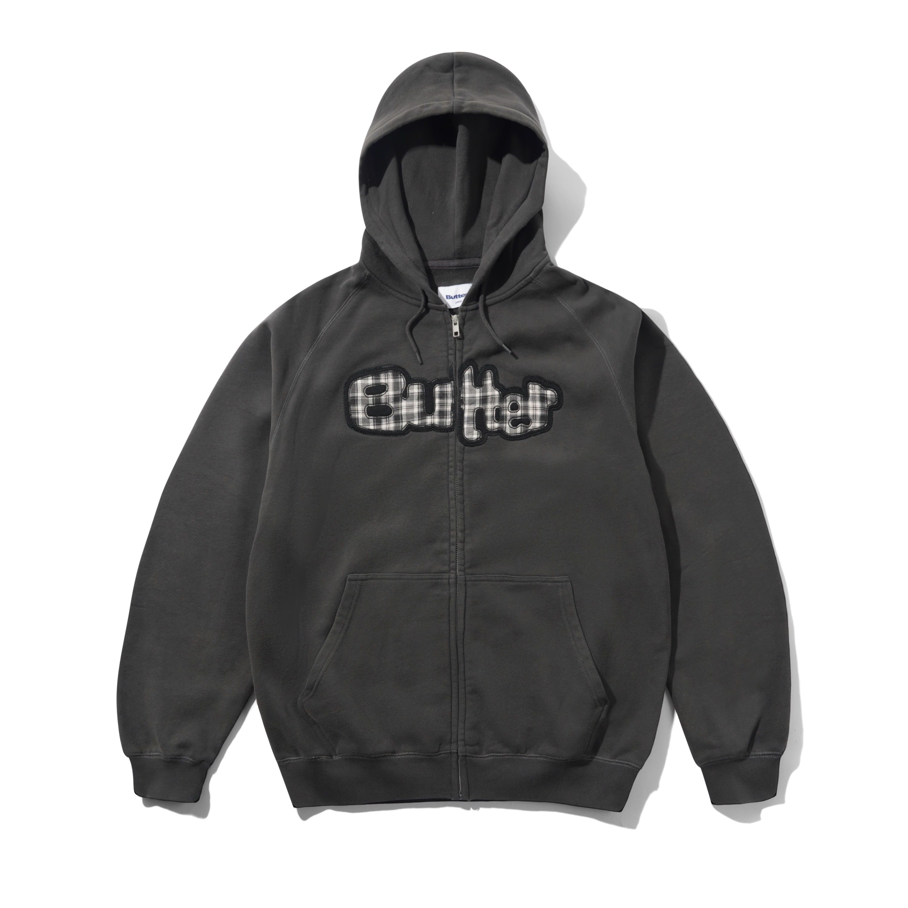 Stretch Zip-Thru Hood - Washed Black