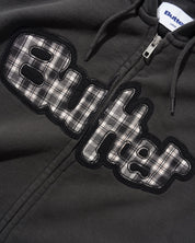 Stretch Zip-Thru Hood - Washed Black