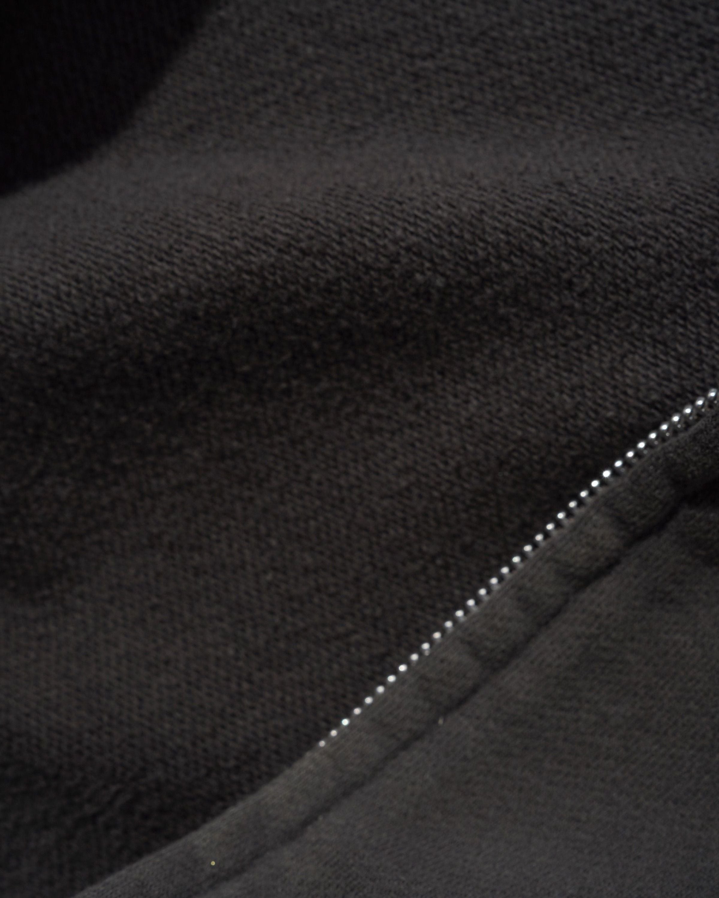 Stretch Zip-Thru Hood - Washed Black