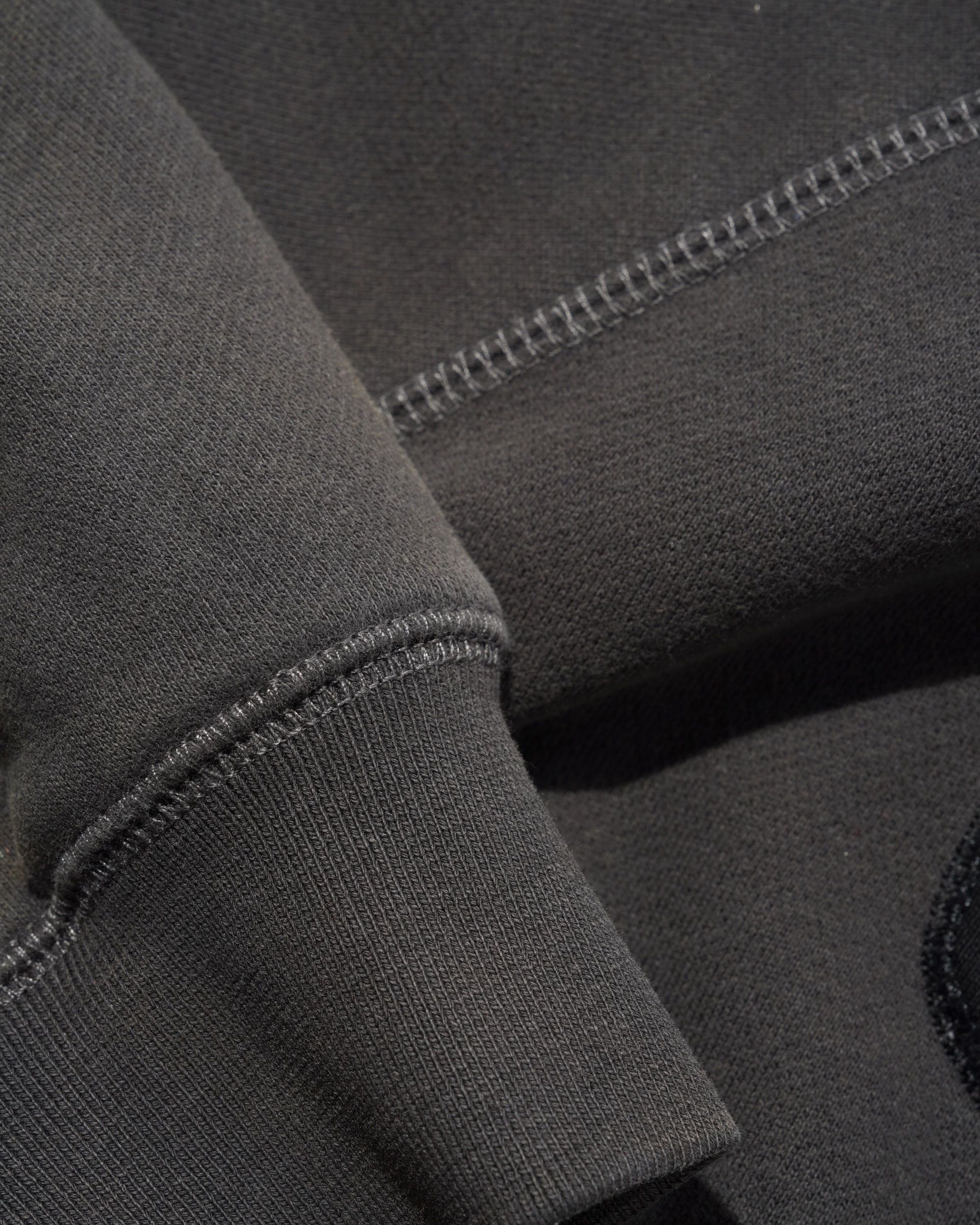 Stretch Zip-Thru Hood - Washed Black