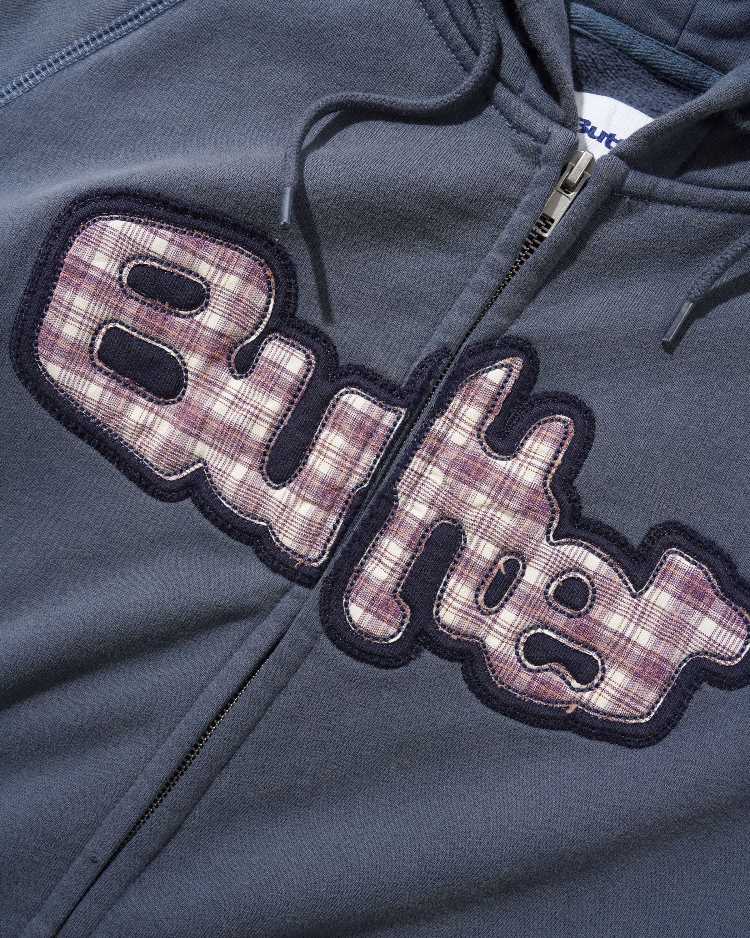 Stretch Zip-Thru Hood - Washed Navy