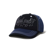 Strip 6 Panel Cap - Black/Navy