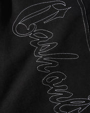 Strip Fleece Sweatpants - Washed Black