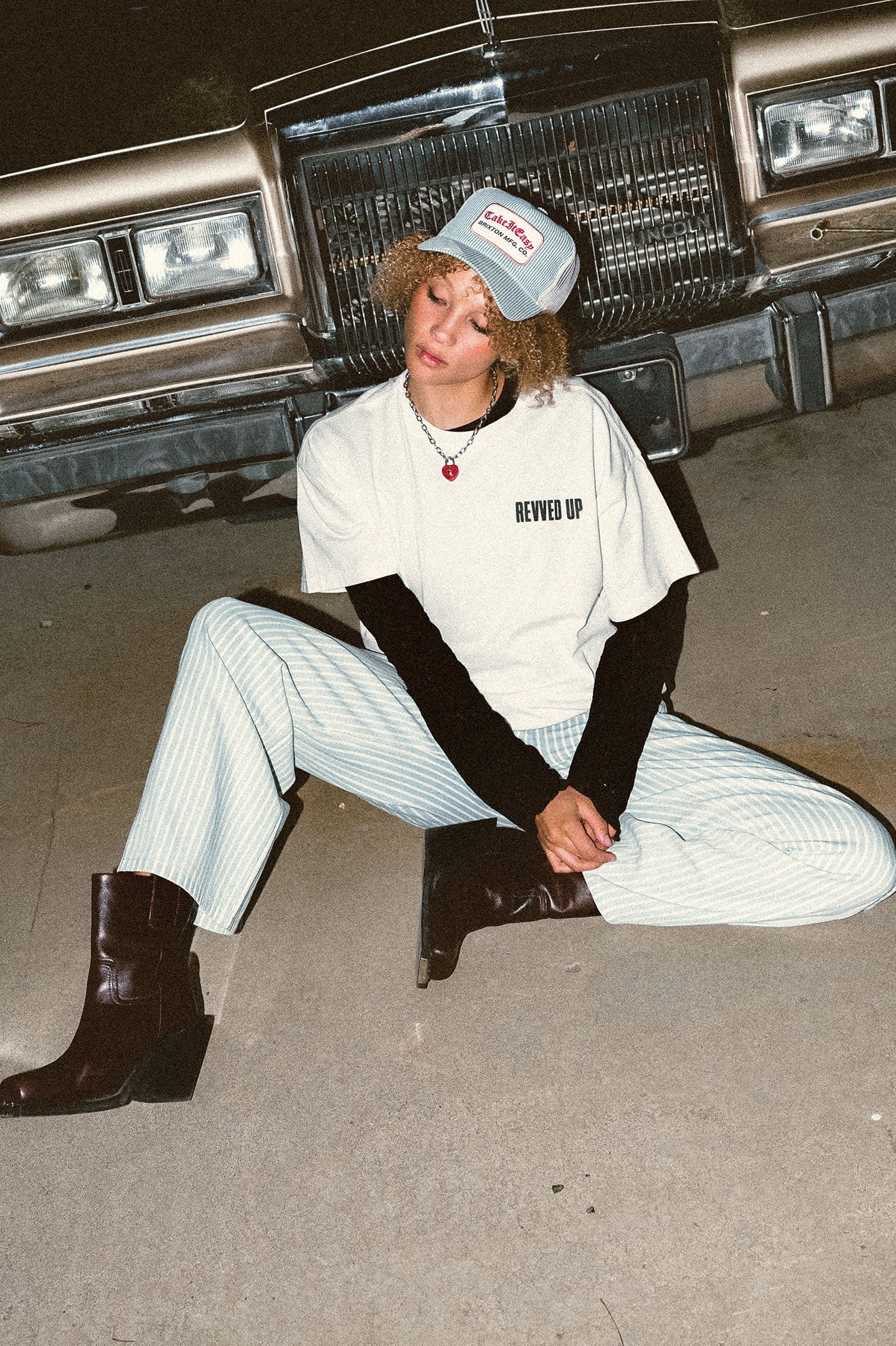 Take It Easy Trucker - Two Boot Stripe