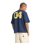 The Brixton Mesh Baseball Jersey - Washed Navy