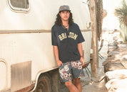 The Brixton Mesh Baseball Jersey - Washed Navy