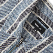 The Dexter Textured Stripe Shirt - Black/Dusty Blue