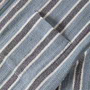 The Dexter Textured Stripe Shirt - Black/Dusty Blue