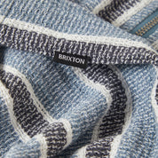The Dexter Textured Stripe Shirt - Black/Dusty Blue