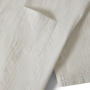 Vintage Woven Shirt - Off White Jacquard Stripe