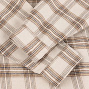 Plaid Flannel Shirt - Beige