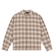 Plaid Flannel Shirt - Beige