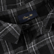 Plaid Flannel Shirt - Black