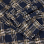 Plaid Flannel Shirt - Navy