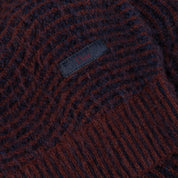 Mohair Wave Knit - Burgundy
