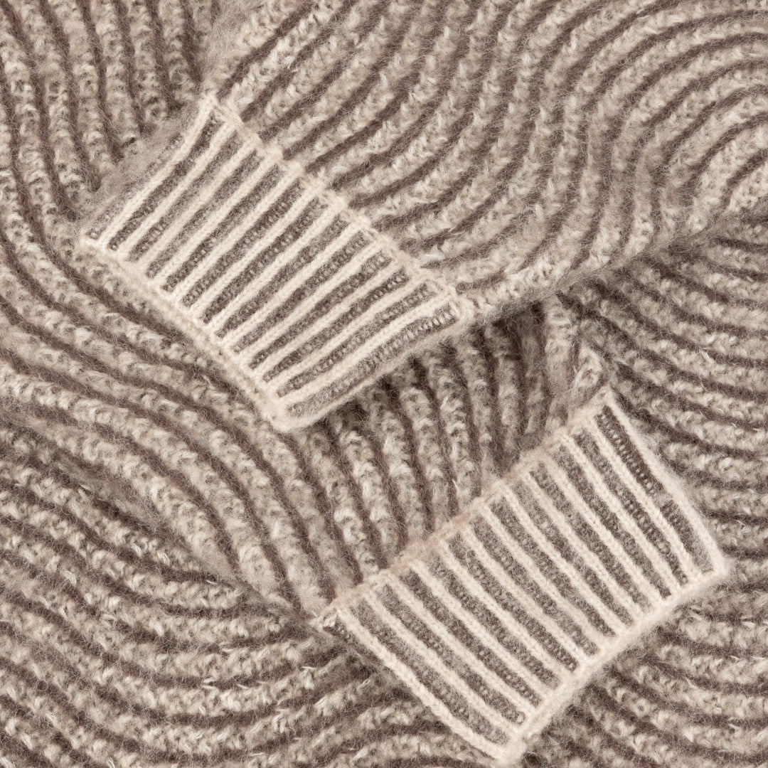 Mohair Wave Knit - Camel