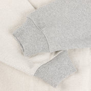 Sweat à capuche zippé en molleton français inversé - Gris chiné