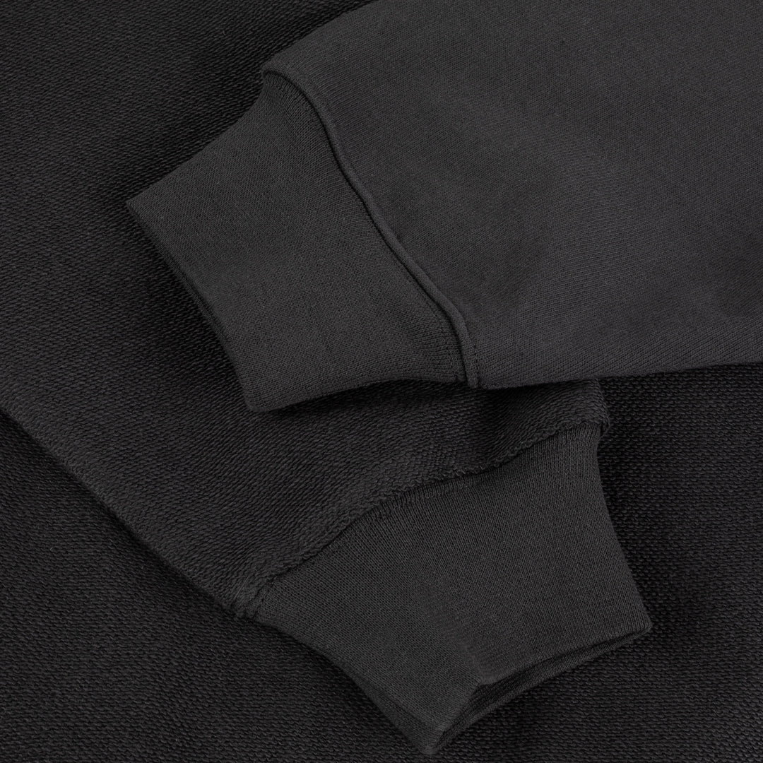 Reverse French Terry Zip Hoodie - Vintage Black