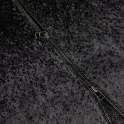 Mohair Double Zip Knit - Black/Charcoal